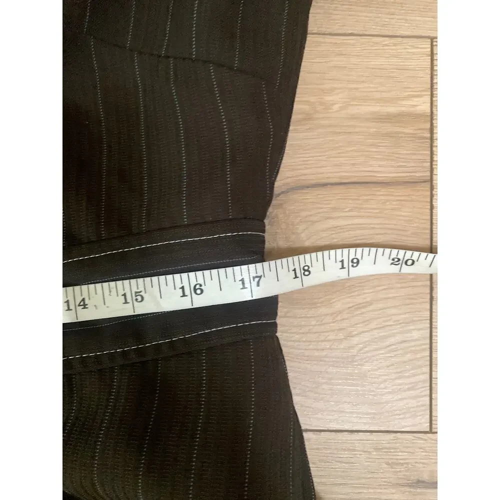 Larry Levine Pinstripe Blazer Jacket Womens 10 Vintage - Picture 8 of 8
